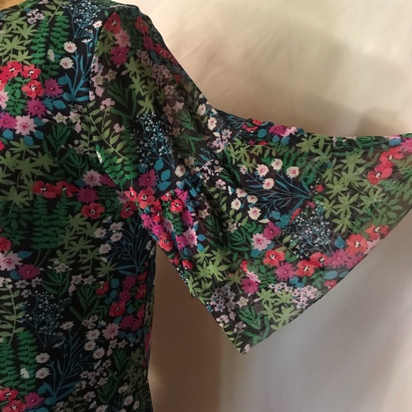 NWOT Round Neck Tunic Dress - Floral print - M - Picture 4 of 8